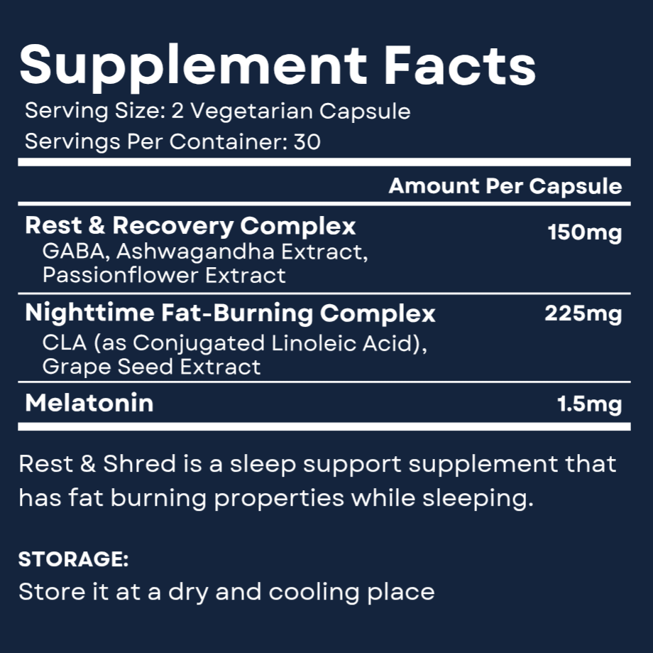 Rest N Shred - Sleep deeper and lose weight naturally